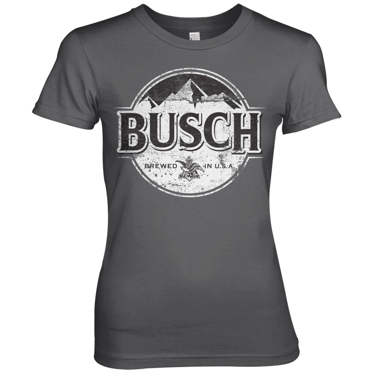 Busch Beer BW Washed Logo Girly Tee