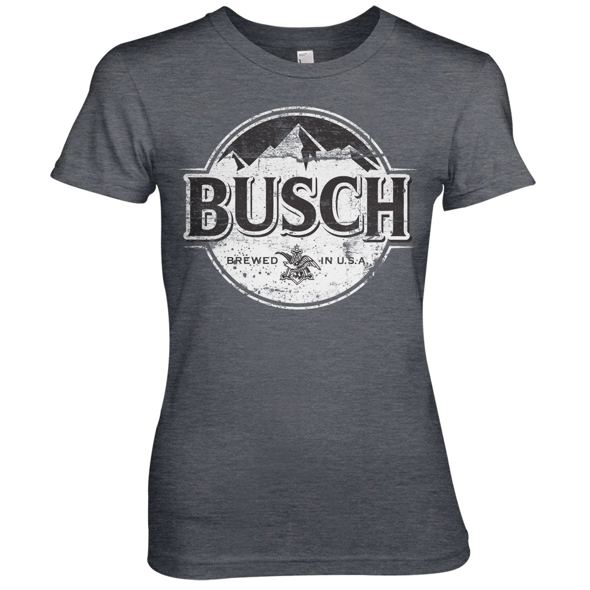 Busch Beer BW Washed Logo Girly Tee