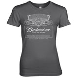 Budweiser White Logo Girly Tee