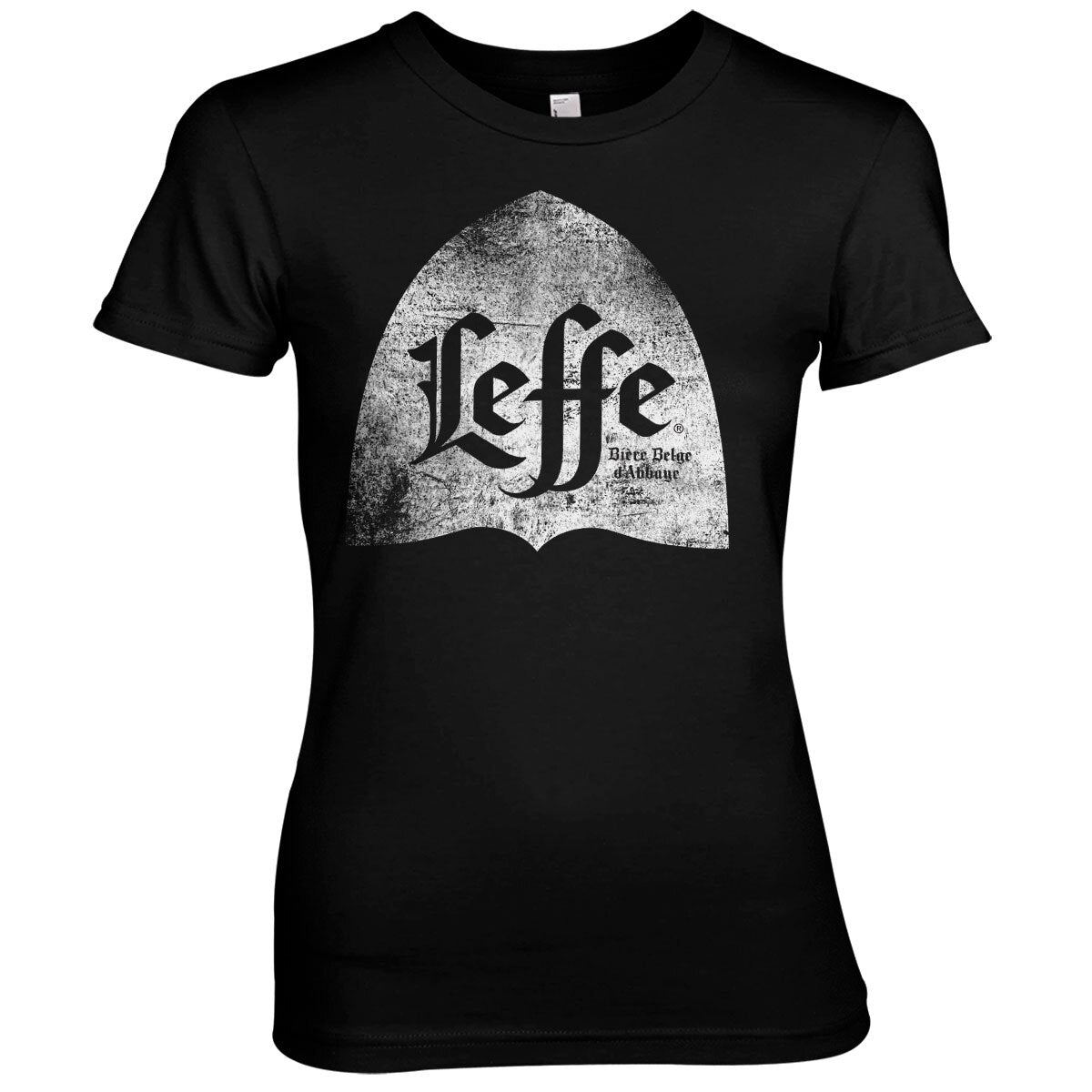 Leffe Distressed Alcove Logo Girly Tee