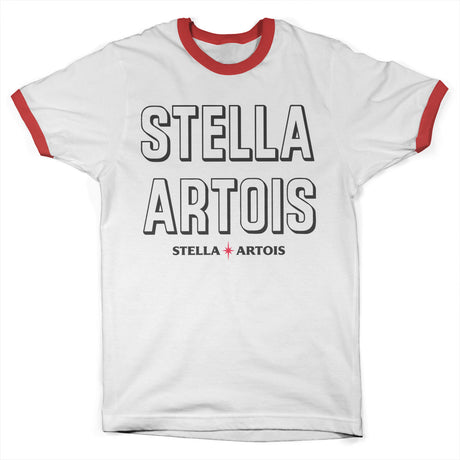 Stella Artois Retro Wordmark Ringer Tee