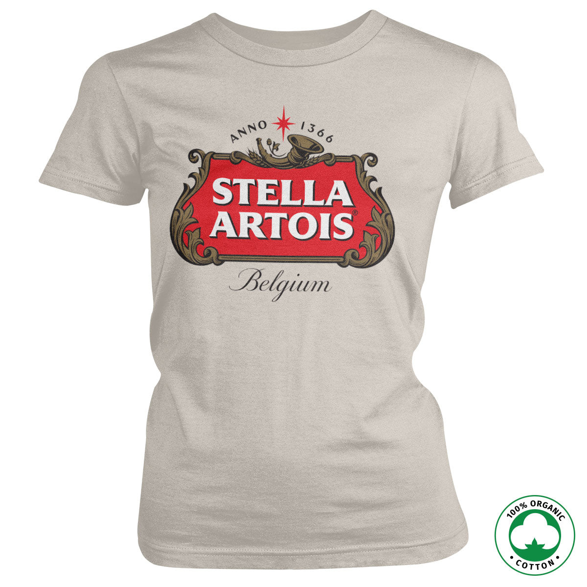 Stella Artois Belgium Logo Organic Girly T-Shirt