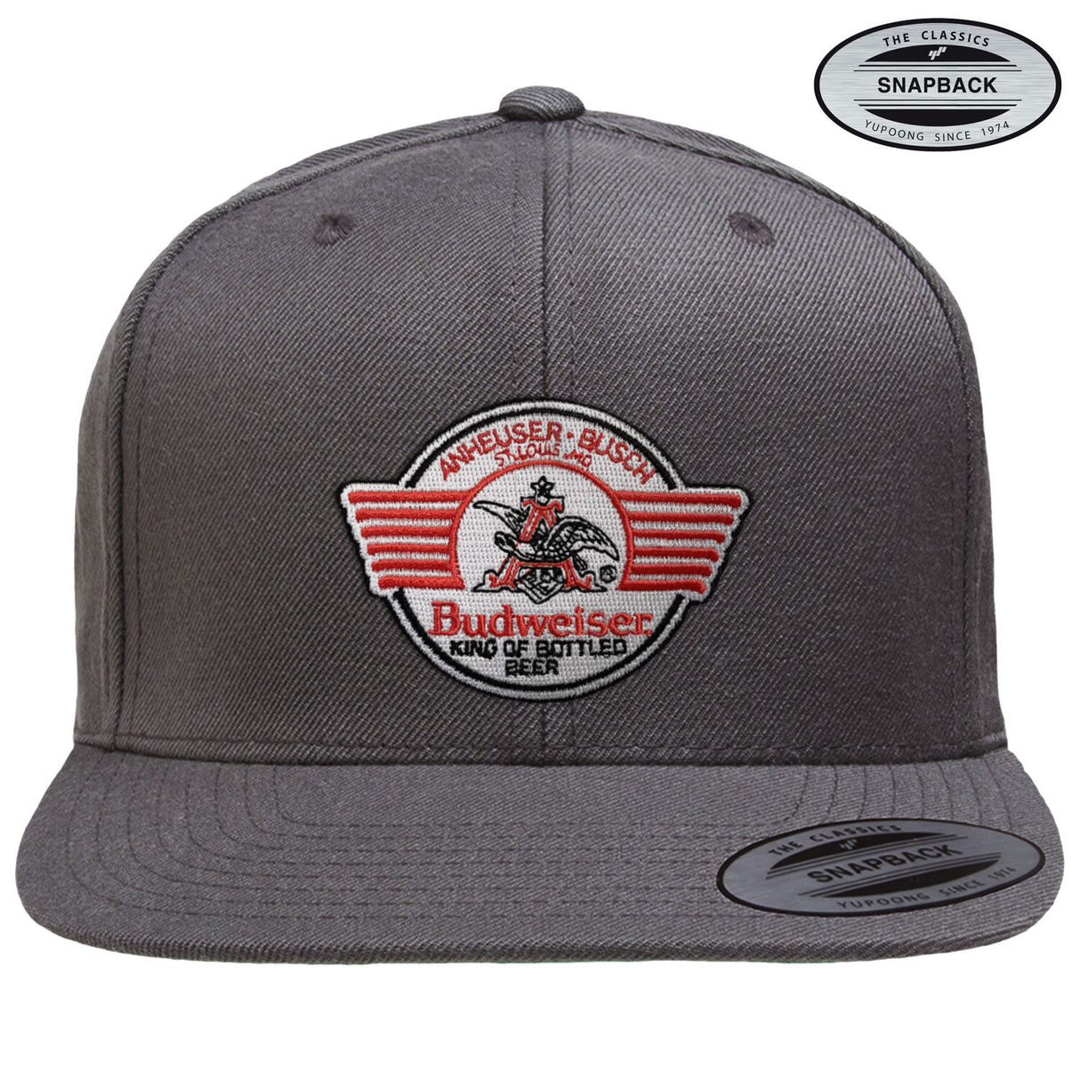 Budweiser Bear & Claw Patch Premium Snapback Cap