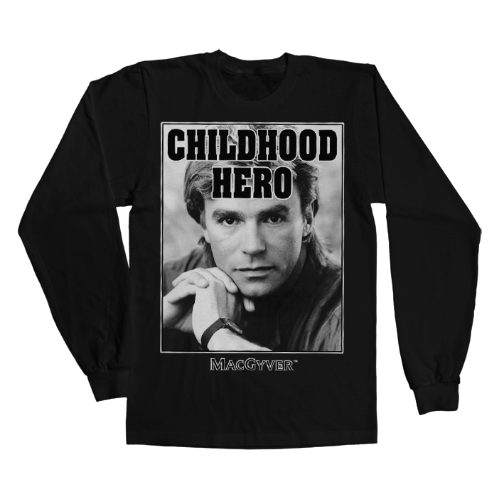 Macgyver - Childhood Hero Long Sleeve Tee