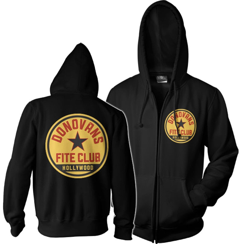 Donovans Fite Club Zipped Hoodie