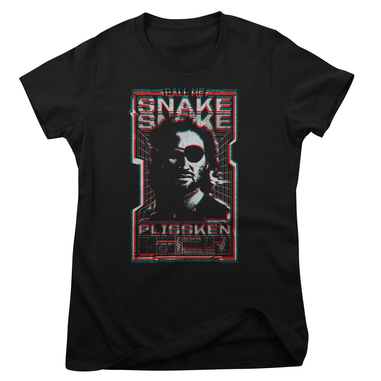 Call Me Snake Color Glitch Girly Tee