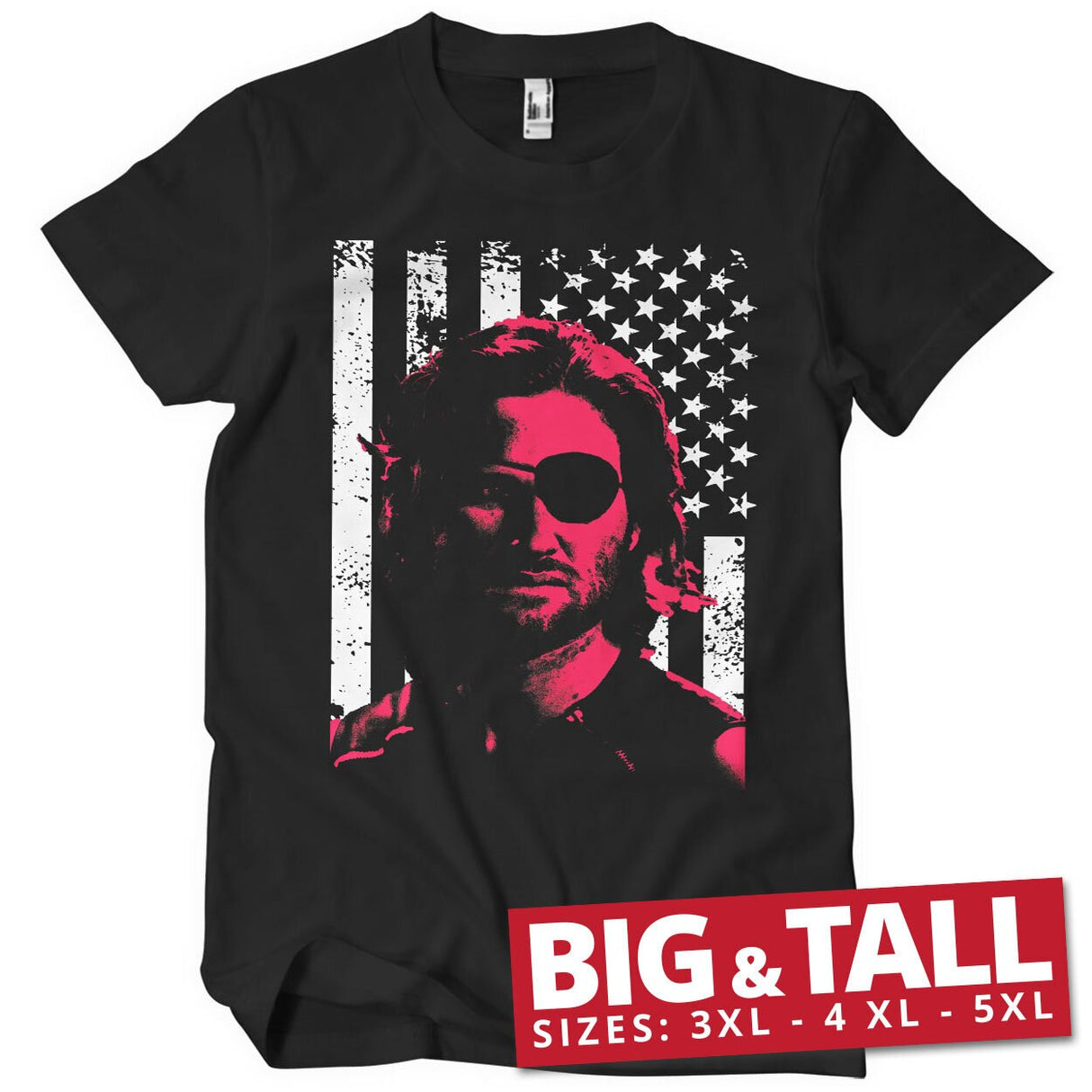 Plissken Stars and Stripes Big & Tall T-Shirt