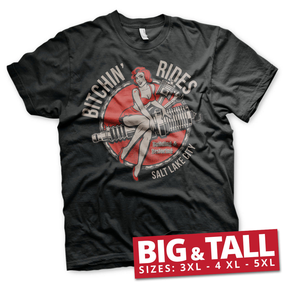 Bitchin' Rides - Salt Lake City Big & Tall T-Shirt