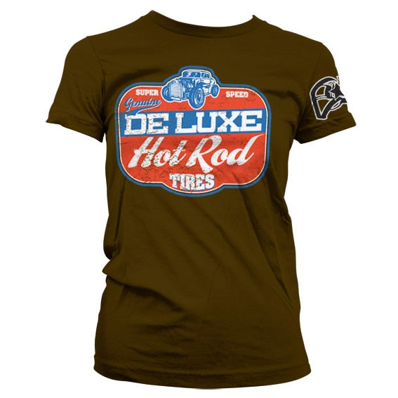 DeLuxe - Hot Rod Tires Girly T-Shirt