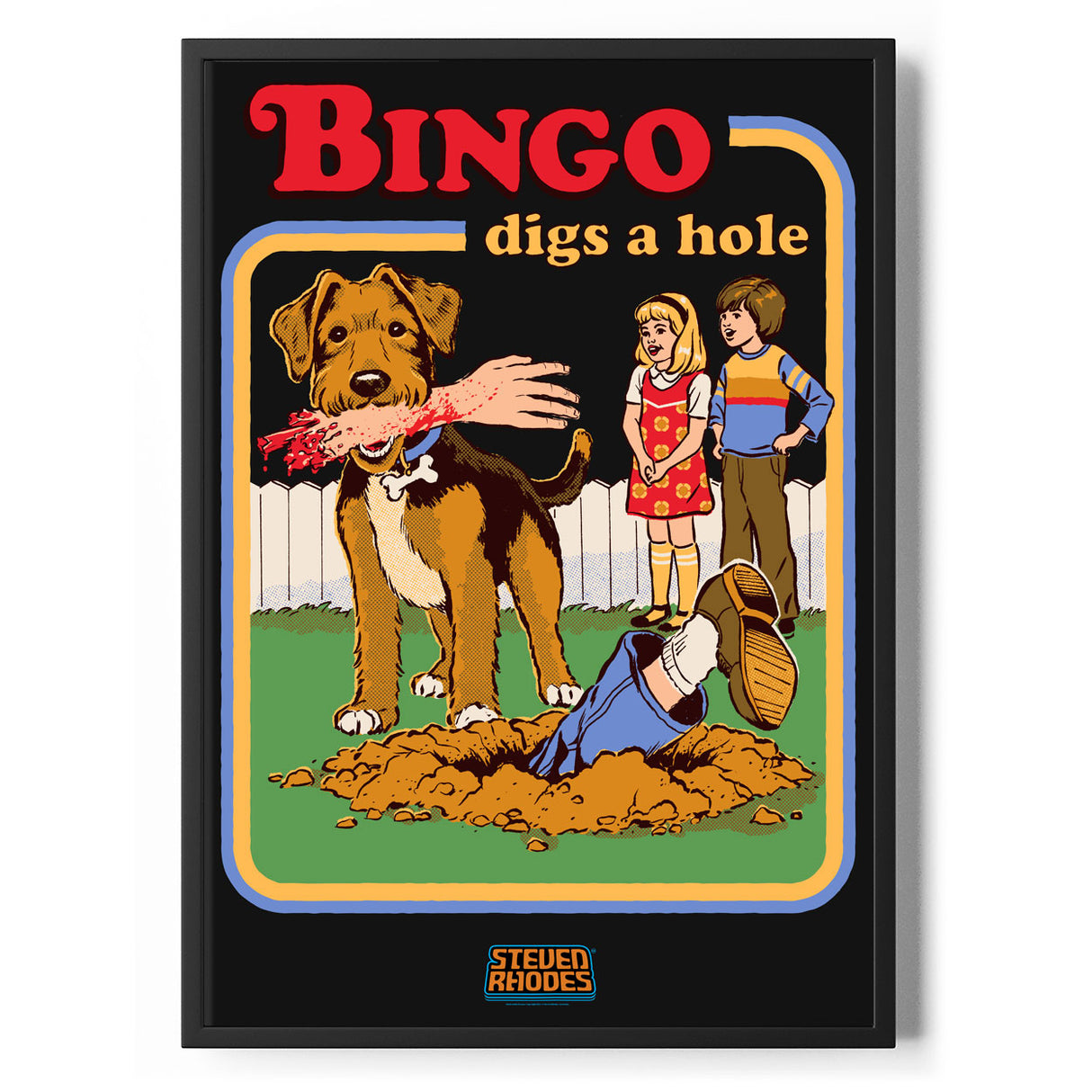 Bingo Digs a Hole Poster Standard