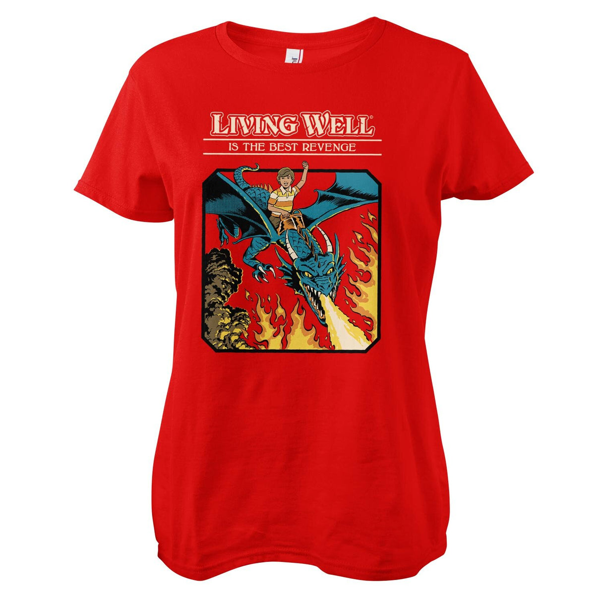 Living Well Is The Best Revenge Girly Tee