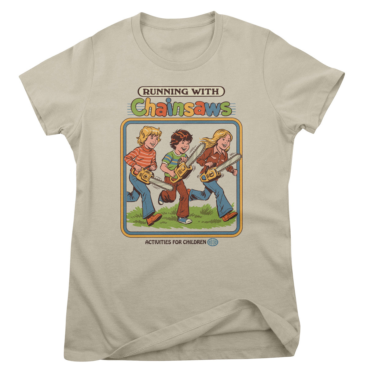 Running With Chainsaws Girly Tee