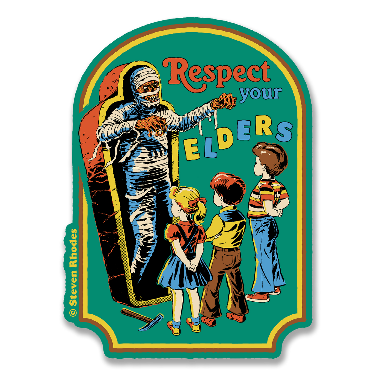 Steven Rhodes - Respect Your Elders Sticker