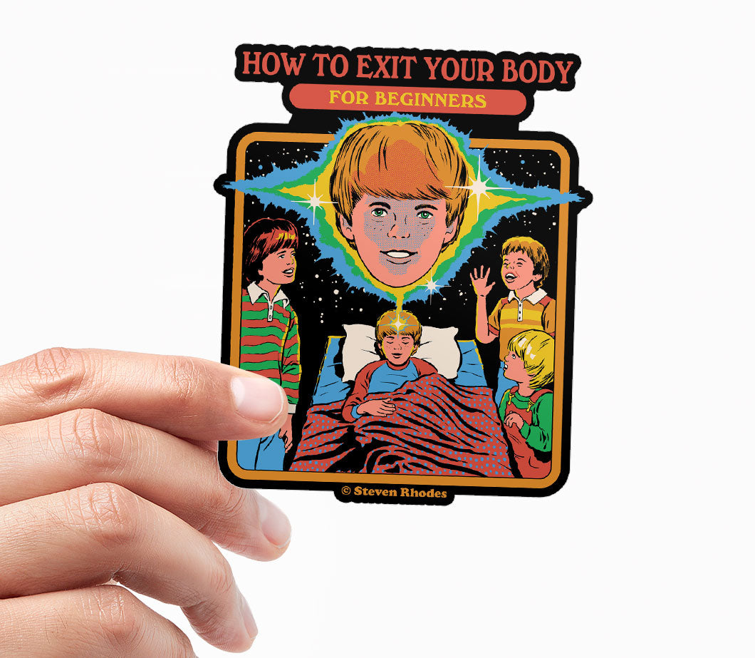 Steven Rhodes - Exit Your Body Sticker