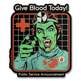 Steven Rhodes - Give Blood Today Sticker