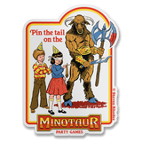 Steven Rhodes - Minotaur Party Games Sticker