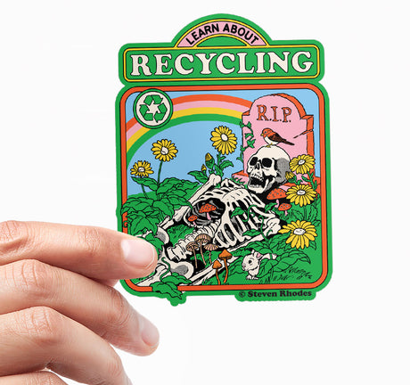 Steven Rhodes - Learn About Recycling Sticker