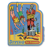 Steven Rhodes - Diving For Treasure Sticker