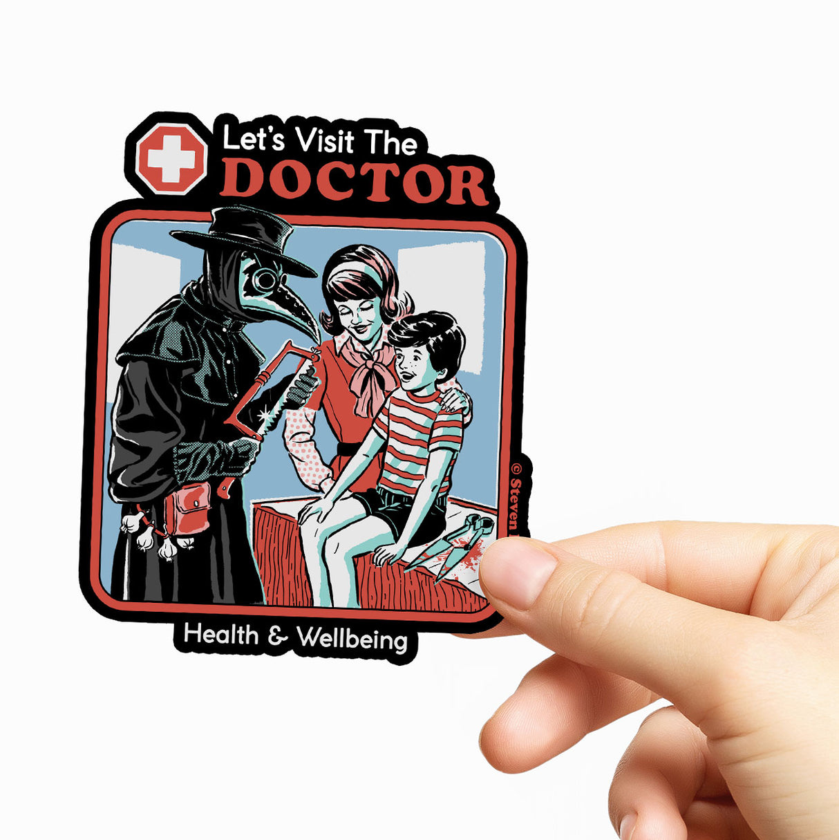 Steven Rhodes - Let's Visit The Doctor Sticker