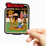 Steven Rhodes - Bingo Digs a Hole Sticker