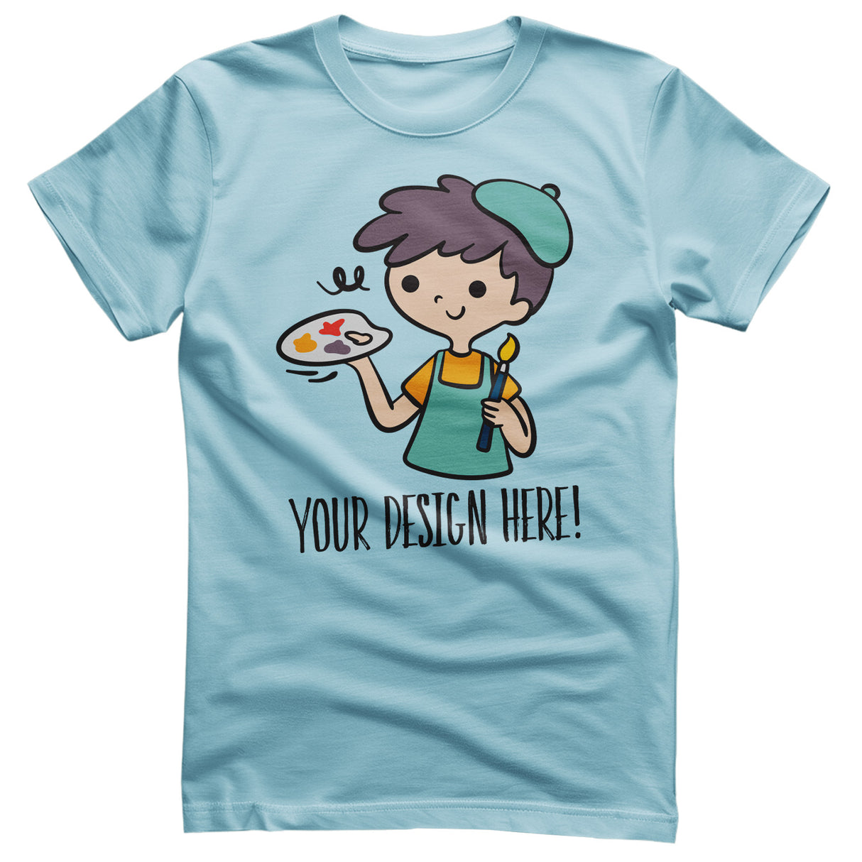 Design Your Own T-Shirt - Sky Blue