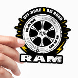 RAM Off-Road X On Road Sticker