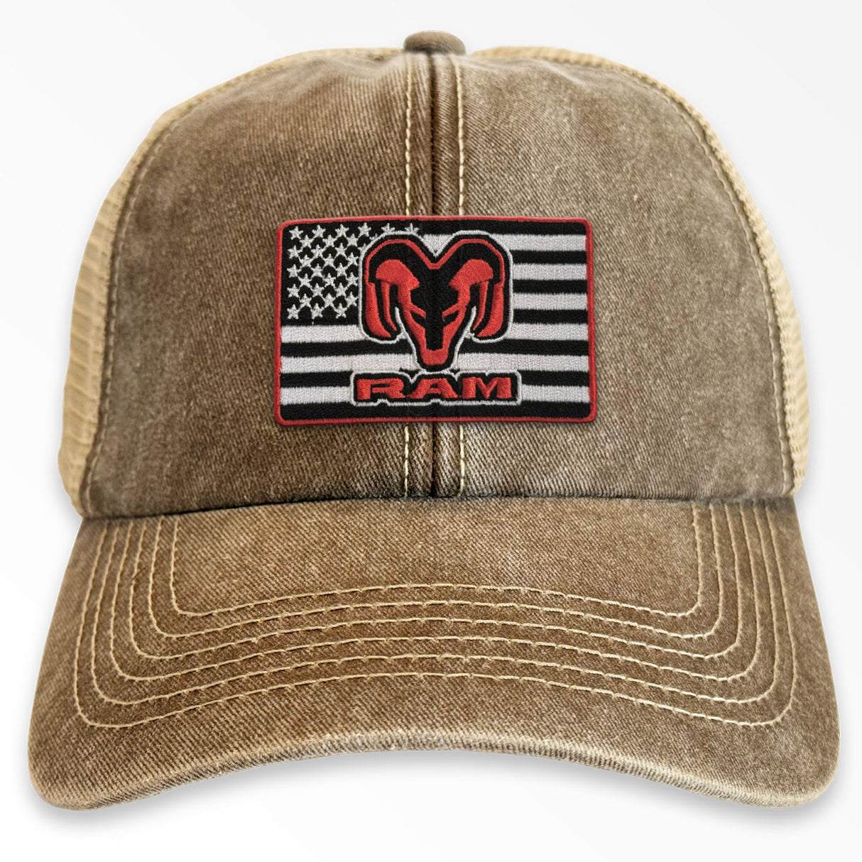 RAM Trucks Flag Patch Vintage Trucker Cap