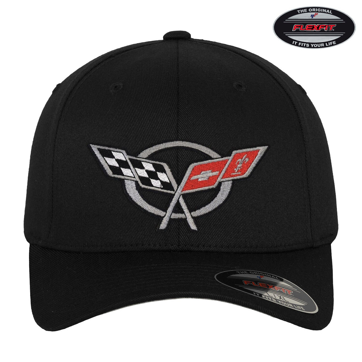 Corvette C5 Flags Flexfit Cap