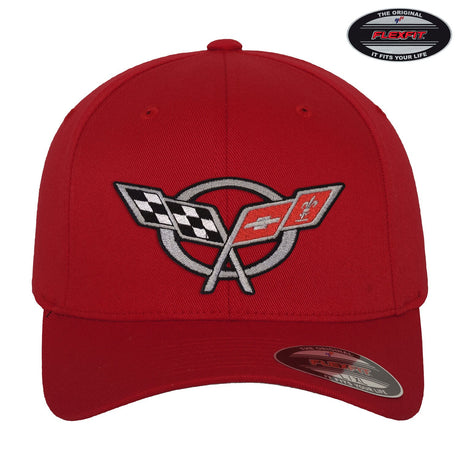 Corvette C5 Flags Flexfit Cap