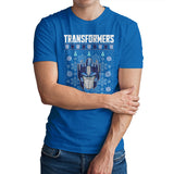 Transformers Christmas Pattern T-Shirt
