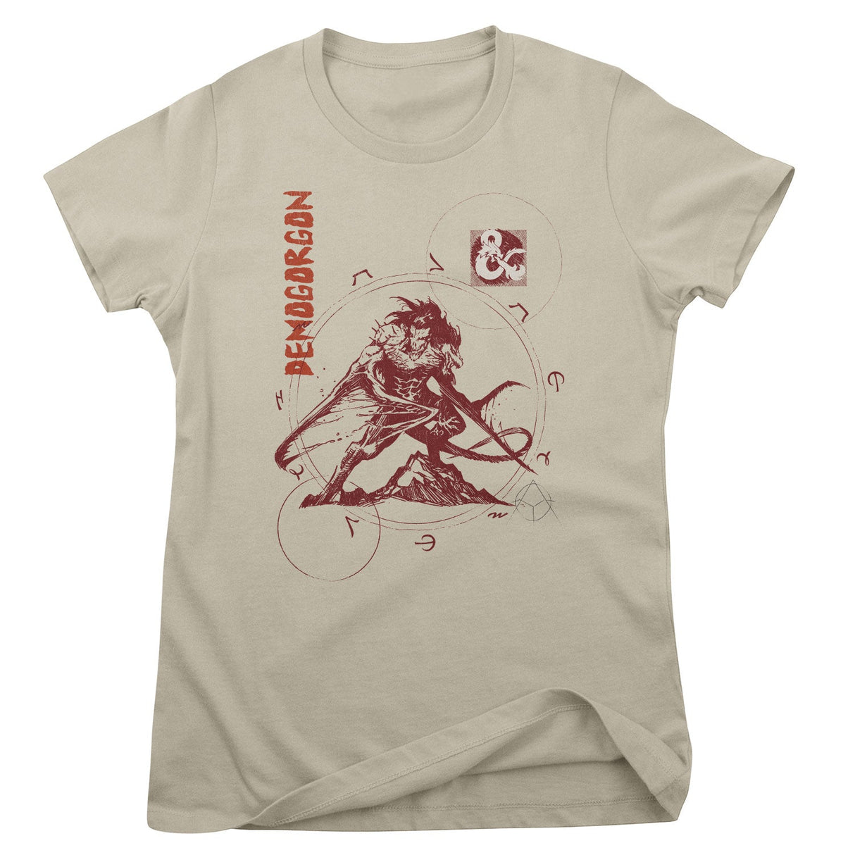 D&D Demogorgon Sketch Girly Tee
