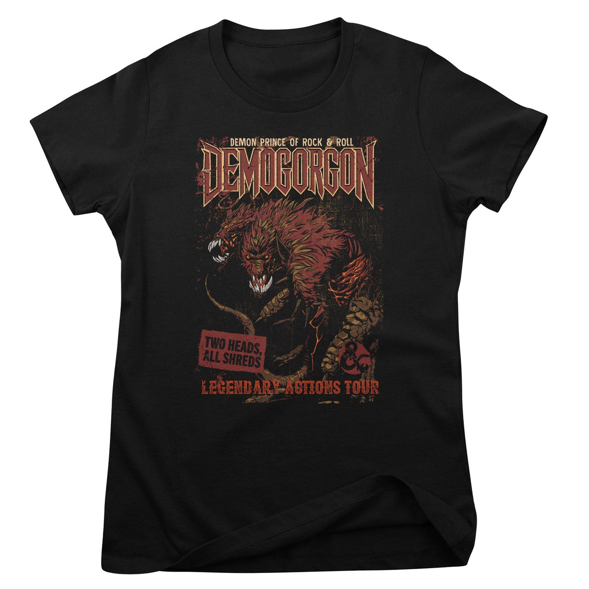 Demogorgon - Prince Of Rock & Roll Girly Tee