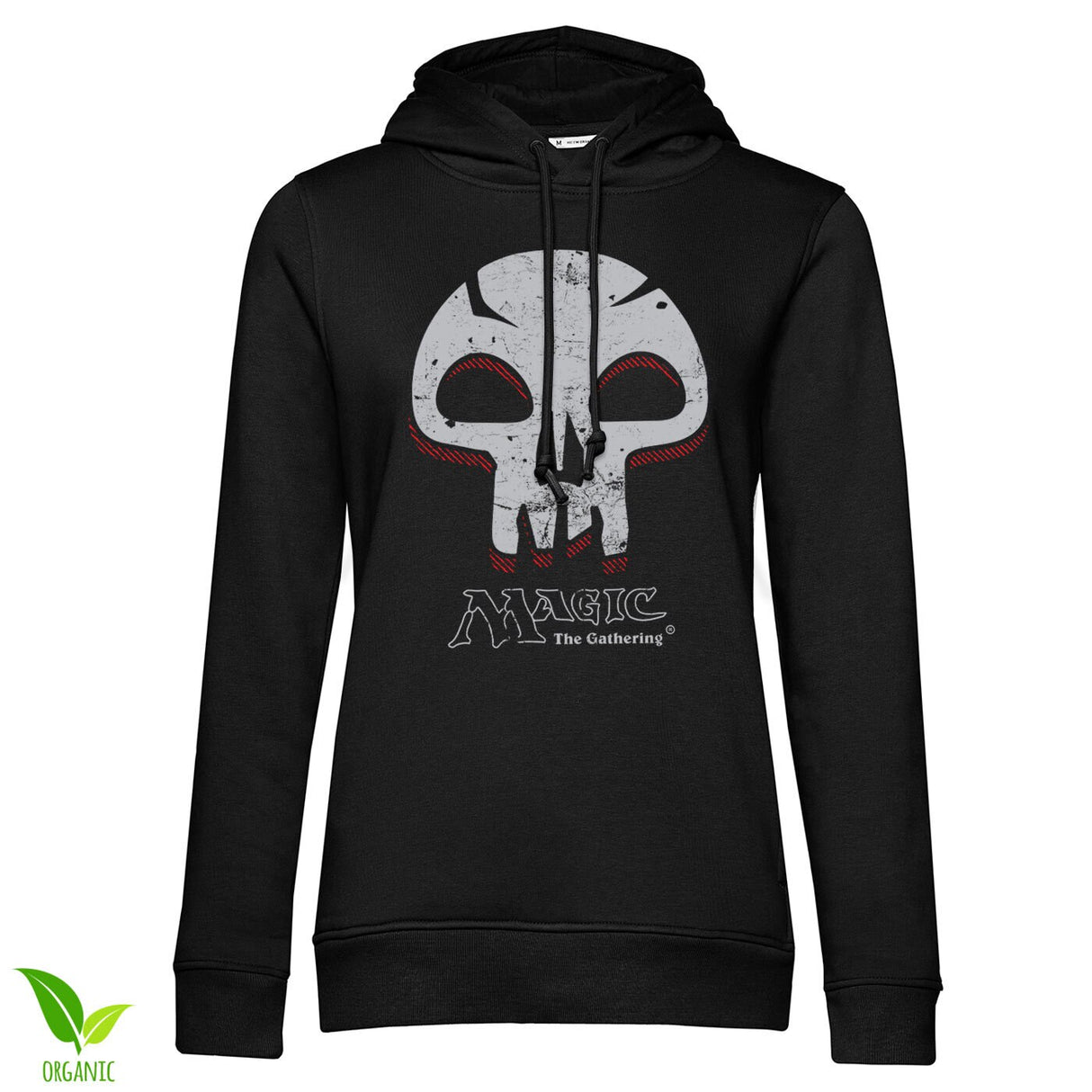 Black Mana Skull Girls Hoodie