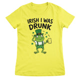 Irish I Was Drunk Girly Top