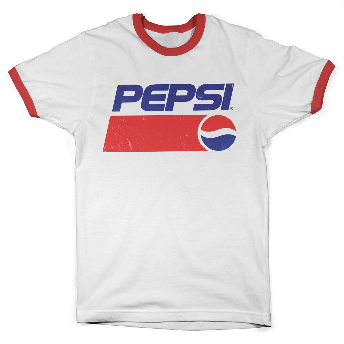 Pepsi Classic Washed Logo Ringer Tee