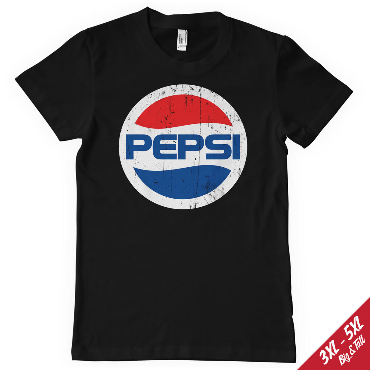 Washed Pepsi Globe Logo Big & Tall T-Shirt