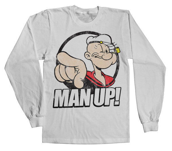 Popeye - Man Up! Long Sleeve Tee