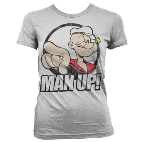 Popeye - Man Up! Girly T-Shirt