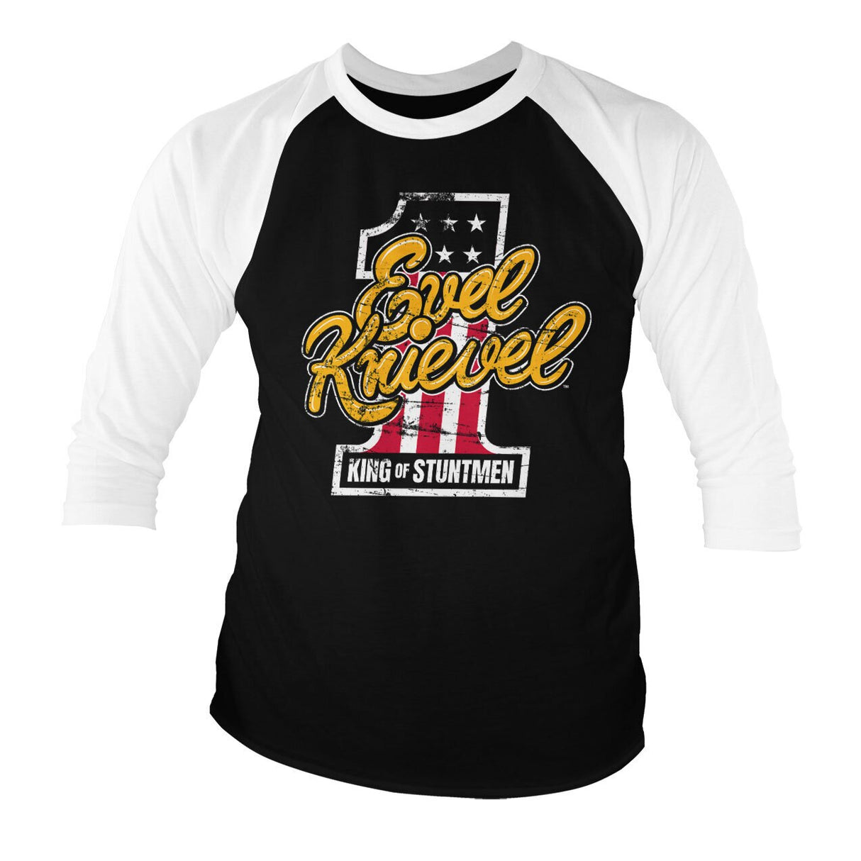 King Of Stuntmen Baseball 3/4 Sleeve Tee