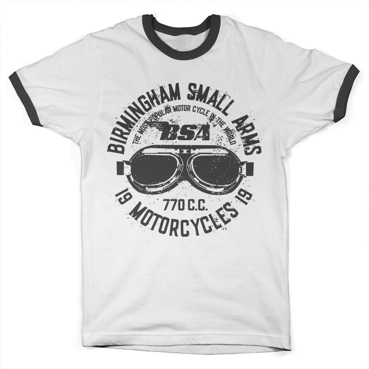 Birmingham Small Arms Goggles Ringer Tee