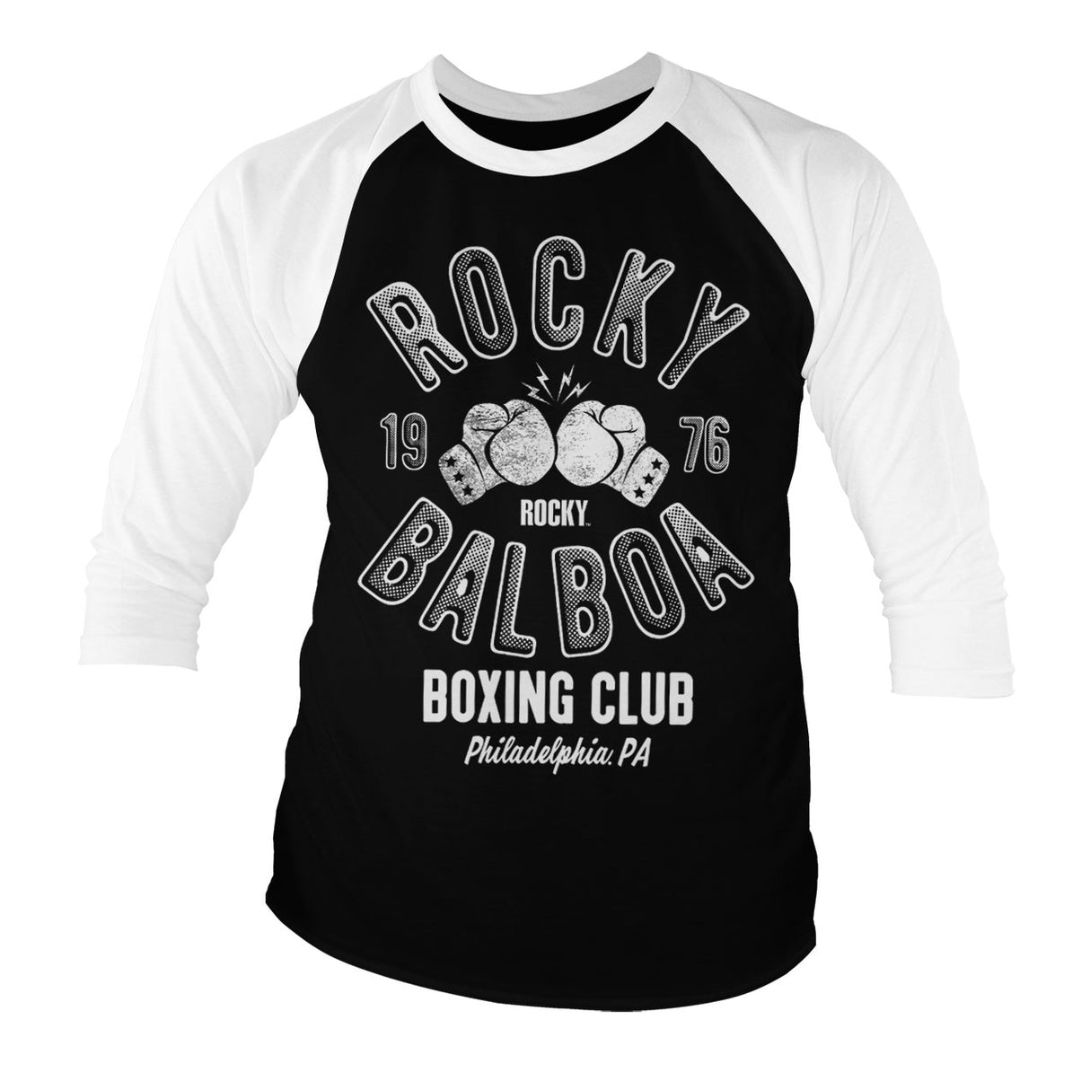 Rocky Balboa Boxing Club Baseball 3/4 Sleeve Tee