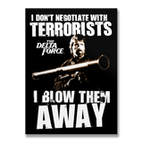 Chuck Norris - I Blow Terrorists Away Sticker