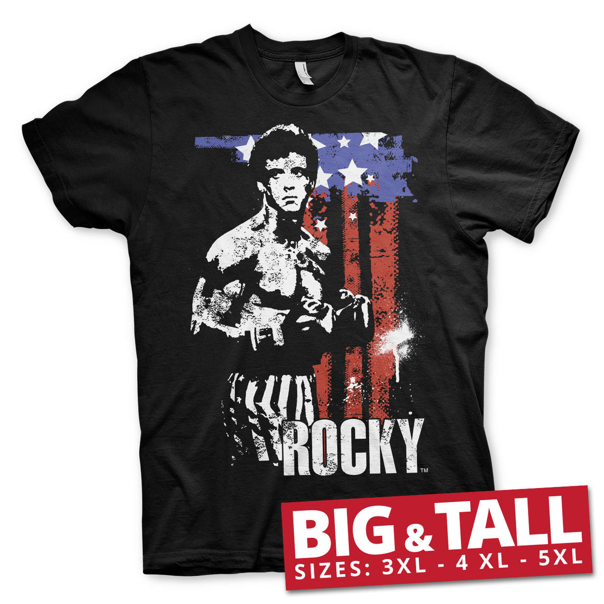 Rocky - American Flag Big & Tall T-Shirt