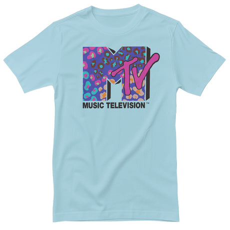 MTV - Colorful Leopard Pattern Logo T-Shirt