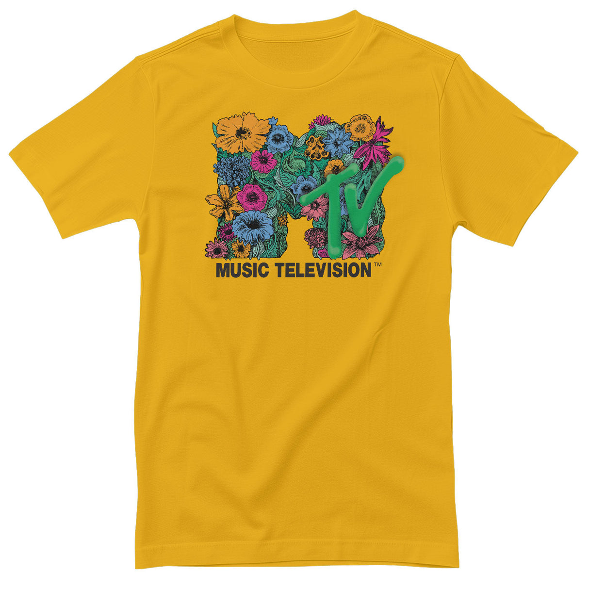 MTV Flower Bouquet Logo T-Shirt