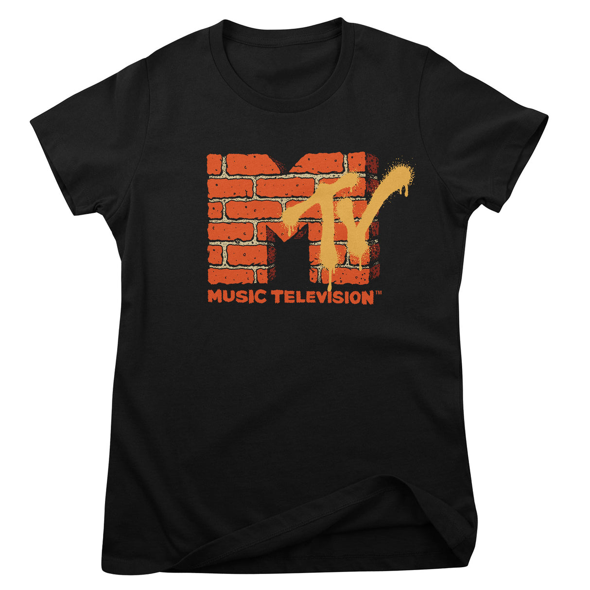 MTV Bricks Logo Girly Tee