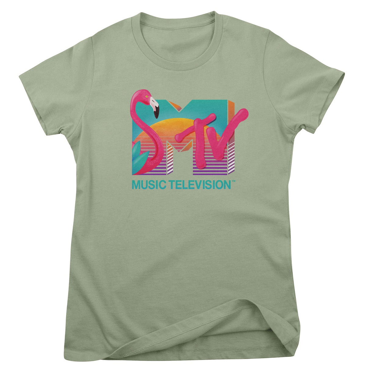 MTV - Tropical Flamingo Girly Tee
