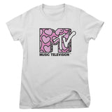 MTV Heart Patter Logo Girly Tee