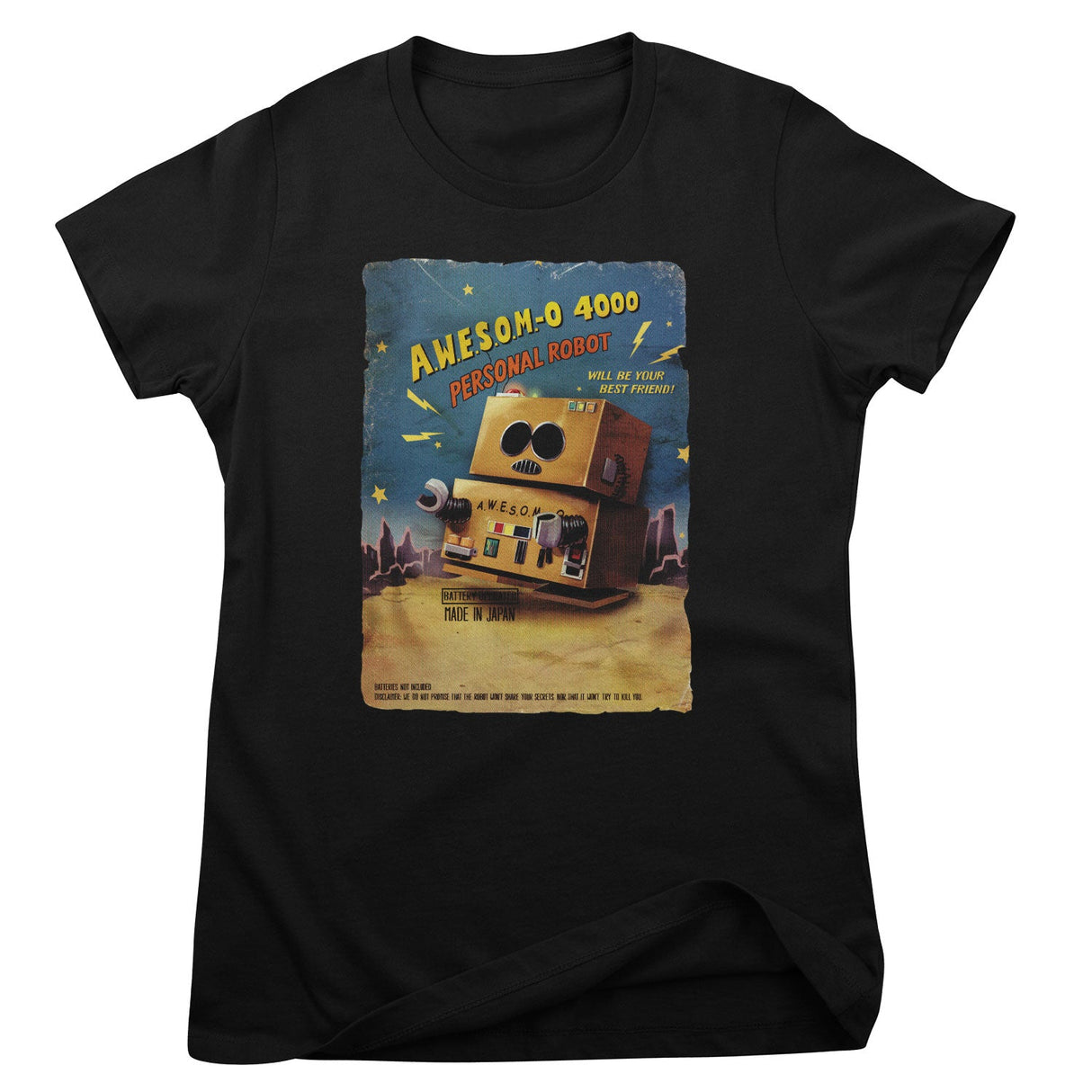 A.W.E.S.O.M.-0 4000 Personal Robot Girly Tee