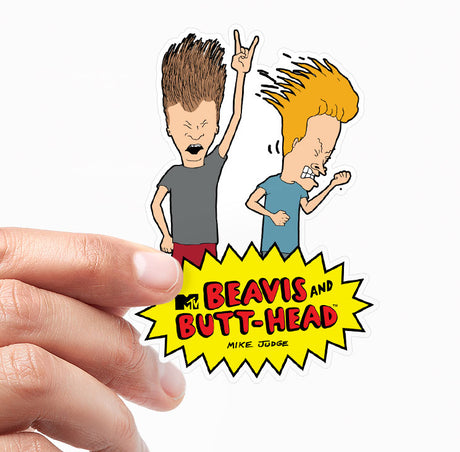 Beavis and Butt-Head Headbanging Sticker